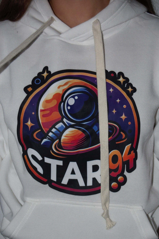 Felpa con cappuccio logo star94