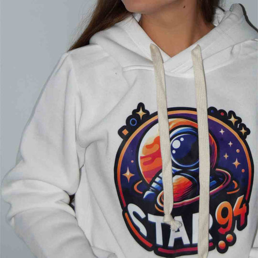 Felpa con cappuccio logo star94