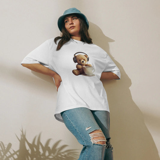 T-shirt Oversize “Teddy Vibes” 🐻🎧